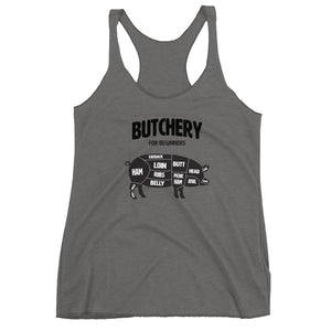 Butchery for Beginners Racerback Tank