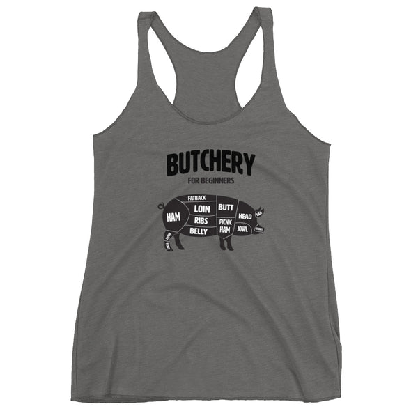 Butchery for Beginners Racerback Tank