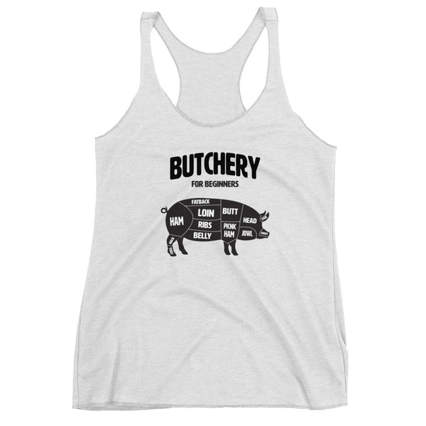 Butchery for Beginners Racerback Tank