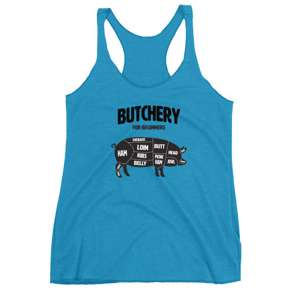 Butchery for Beginners Racerback Tank