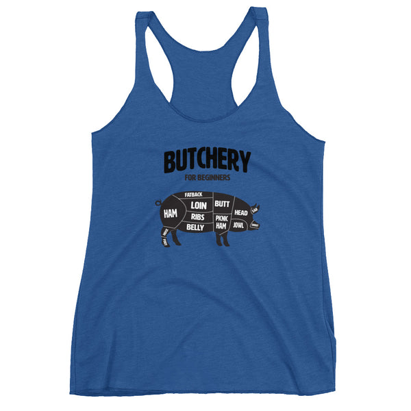 Butchery for Beginners Racerback Tank