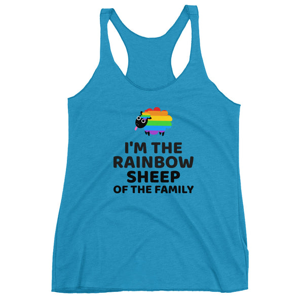Rainbow Sheep Racerback Tank