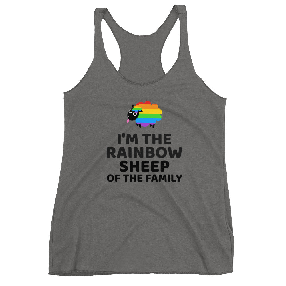 Rainbow Sheep Racerback Tank